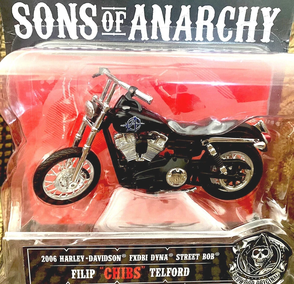 MAISTO SONS OF ANARCHY SAMCRO HARLEY MODELO BICICLETAS RARO CONJUNTO COMPLETO Foto 4 de 4