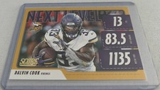2020 Panini Score Football Dalvin Cook Minnesota Vikings Next Level Stats Gold