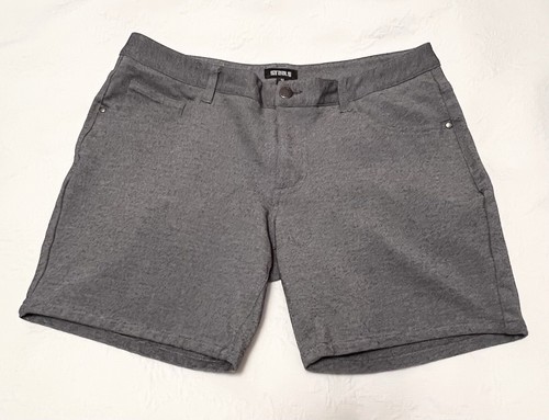 St33le Gray Lunar 3” Stretch Knit Jeans Shorts Sz 32