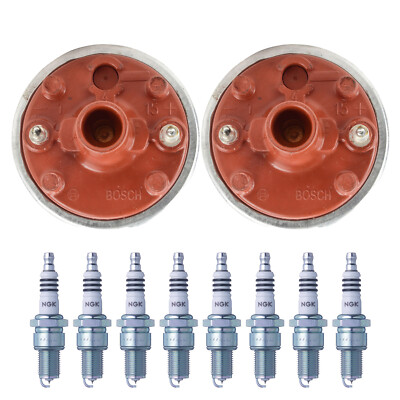 Bosch 2 Ignition Coil NGK 8 Iridium IX Spark Plug Kit For 928 Discovery V-8 V8