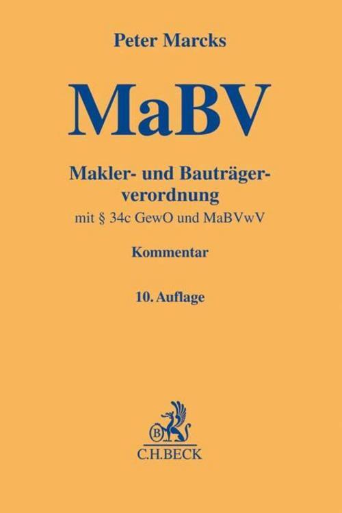 Makler- Und Bauträgerverordnung, Peter Marcks