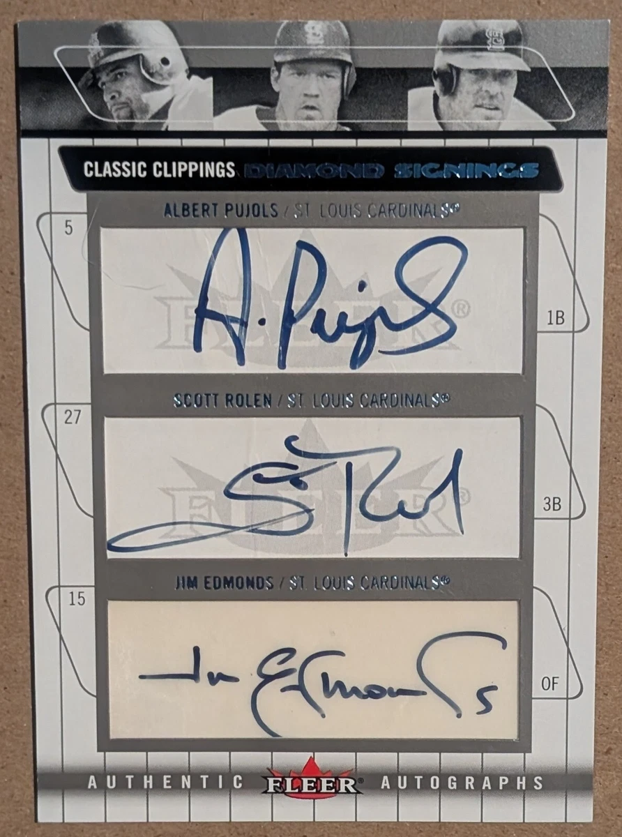 Albert Pujols Fleer 亲笔签名棒球体育集换卡| eBay