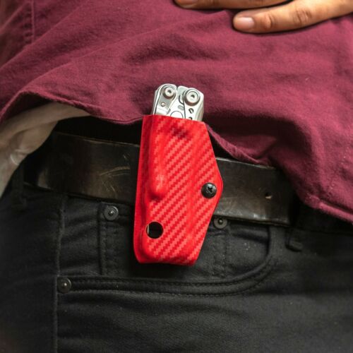 Clip & Carry Kydex Supporto guaina si adatta a LEATHERMAN SCHELETOOL Multi-Tool - MADE USA - Foto 8 di 13