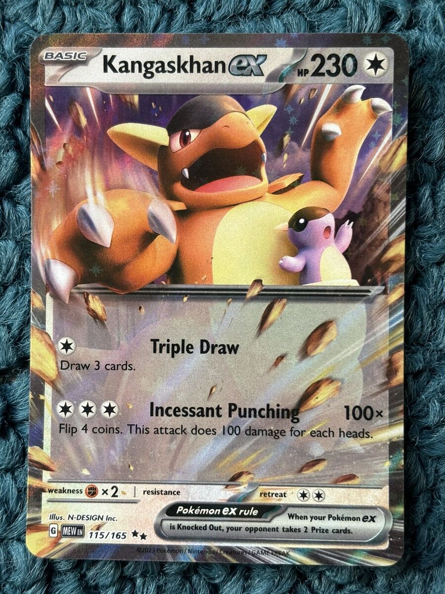 Kangaskhan ex - 115/165 151 Double Rare - Pokemon Card - NM