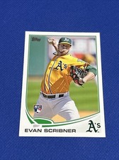 Evan Scribner Rookie 2013 Topps Rc Card #521