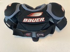 Bauer Supreme Jr 3000 Ice Hockey Shoulder Pads Youth Small Black Gray