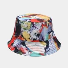 Bucket Hats Festival Sun Summer Colour Beach Cap Bright Winter Fishing Cotton