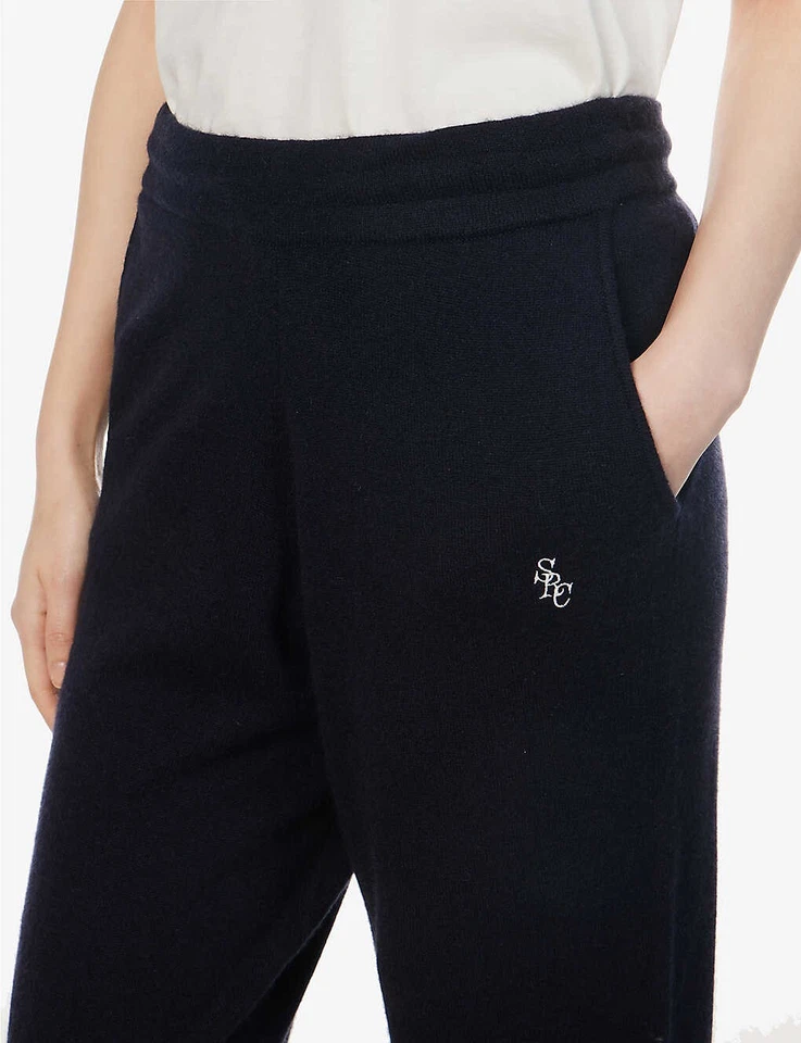 PANTALONES DEPORTIVOS Y RICOS LOGO AZUL MARINO CACHEMIR PANTALONES DE CHÁNDAL GRANDES NUEVOS CON ETIQUETAS Foto 4 de 4