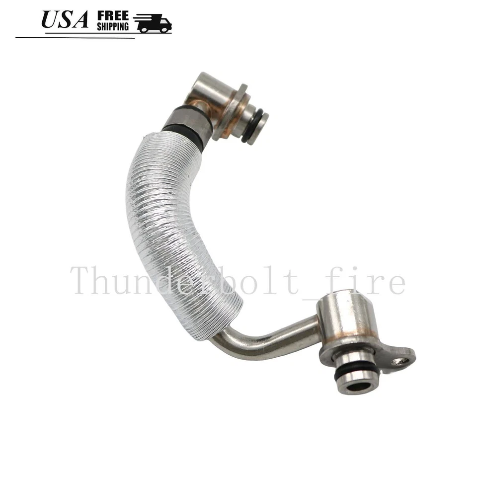 2Pcs Turbo Charger Coolant Return Hose Line For BMW X3 Z4 X5 228i 320i 428i 528i - Изображение 4 из 4