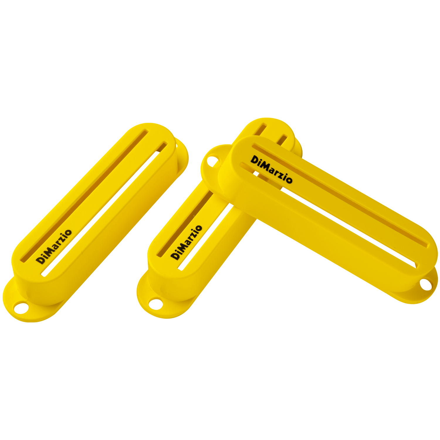 Dimarzio 3 Fast Track Yellow Pickup covers for Strat guitars DM2002Y