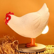 Chicken Egg Lamp, Funny Chicken Table Lamp, LED Egg Night Lght, Resin Chicken...