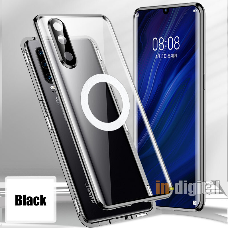 Custodia magnetica 360° per Huawei P30 Pro P40 Pro P60 Pro privacy cover telefono metallo