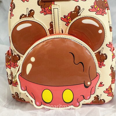 Loungefly Mickey Candy Apple Holiday Mini Backpack Disney Parks Loungefly Mini Backpack - Mickey Candy Apple main image 2