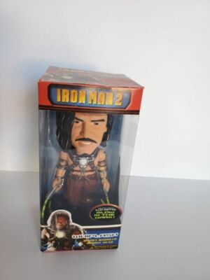FUNKO WACKY WOBBLER BOBBLE HEAD IRON MAN 2 WHIPLASH GLOW IN THE DARK WHIPS NIB