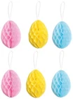 6 Easter Party Honeycomb Paper Tablescape Table Hanging Xmas Decoration 10cm