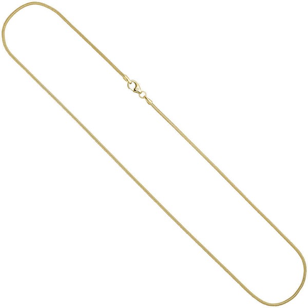 1,6Mm Schlangenkette Kette Collier Halskette 333 Gold Gelbgold 42Cm Goldkette-image