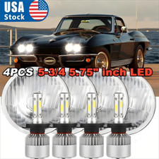 For Chevrolet Corvette C1 C2 C3 5 34 5.75 Led Headlights Hi-lo Beam Drl 4pcs For Chevrolet Corvette C1 C2 C3 5 34 5.75 Led Headlights Hi-lo Beam Drl 4pcs