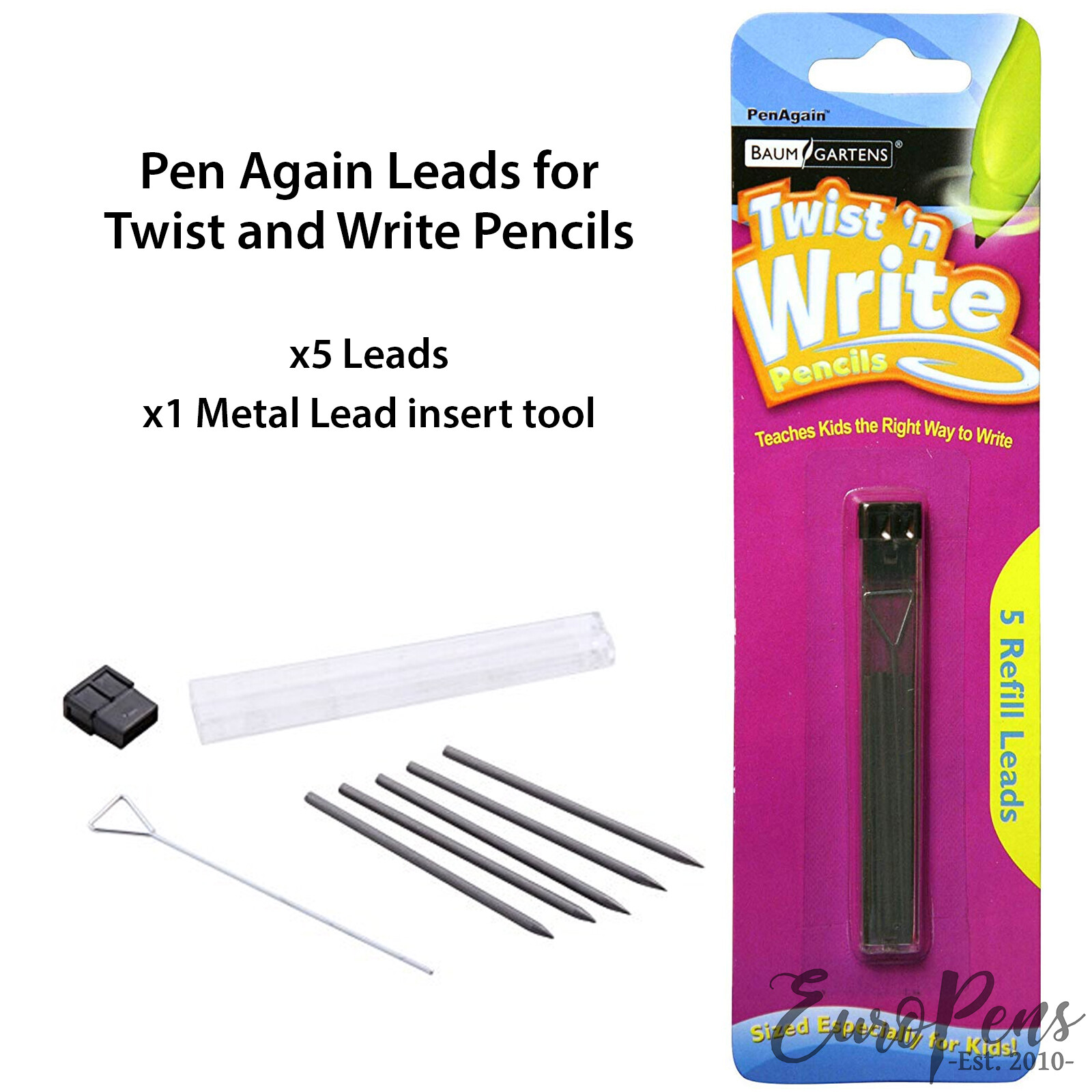 PenAgain Twist N Write Pencils Made for Kids, RSI Arthritis Carpal