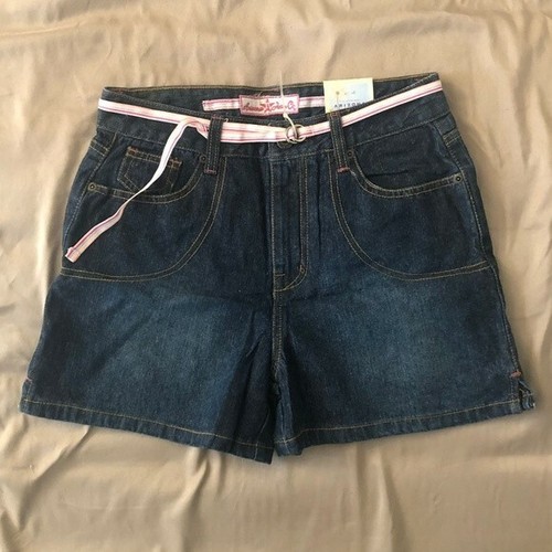 Mädchen Arizona Denim Jeansshorts mit rosa Gürtel Größe Mädchen 14 neu mit Etikett