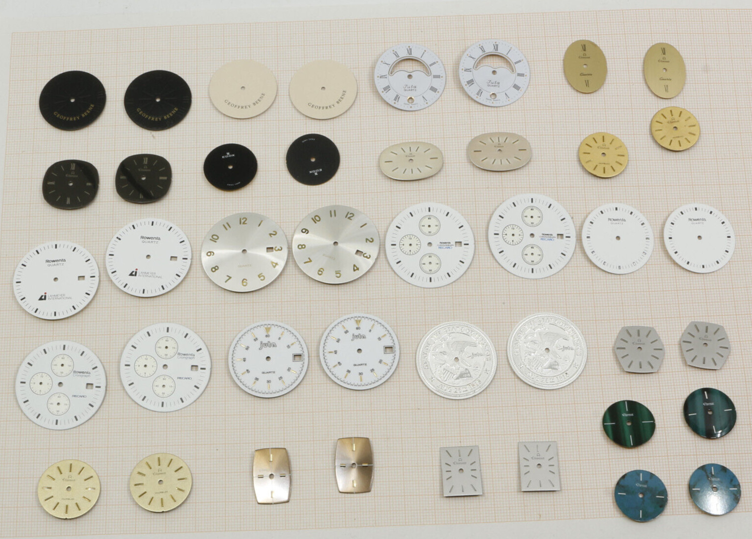 Konvolut Zifferblätter 40 Stück, Lot of Watch Dials 40 pieces NOS #2