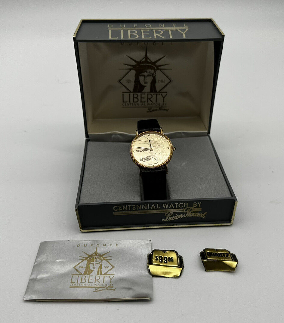 New Vintage Lucien Piccard Dufonte Liberty Centennial Watch