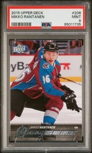 2015-16 Upper Deck Young Guns #206 Mikko Rantanen PSA 9 Colorado/Dallas Stars