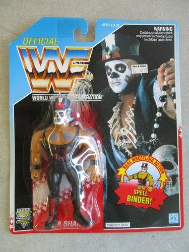 SEALED MOC VTG 1990 WWF PAPA SHANGO SPELL BINDER F...