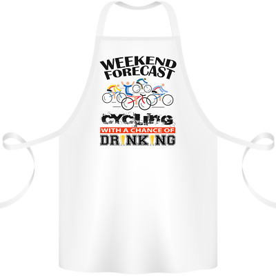 Weekend Forecast Radfahrer Fahrrad Baumwollschürze 100% Bio