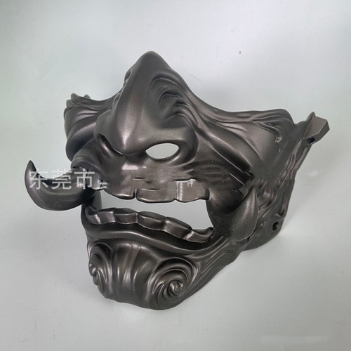 Resin Half Prajna Devil Horror Ghost Mask Halloween Demon Oni Samurai Props Mask - Picture 6 of 6