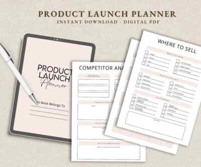 Product Launch Planner | Course Marketing Plan | Printable Course Creat ...