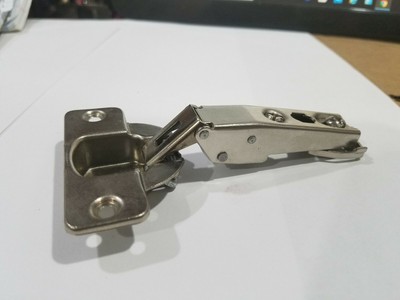 MEPLA Hinge, 674.329.53.00 with 591.390.63.00 clip, Full Overlay, 125 Deg.  S/C