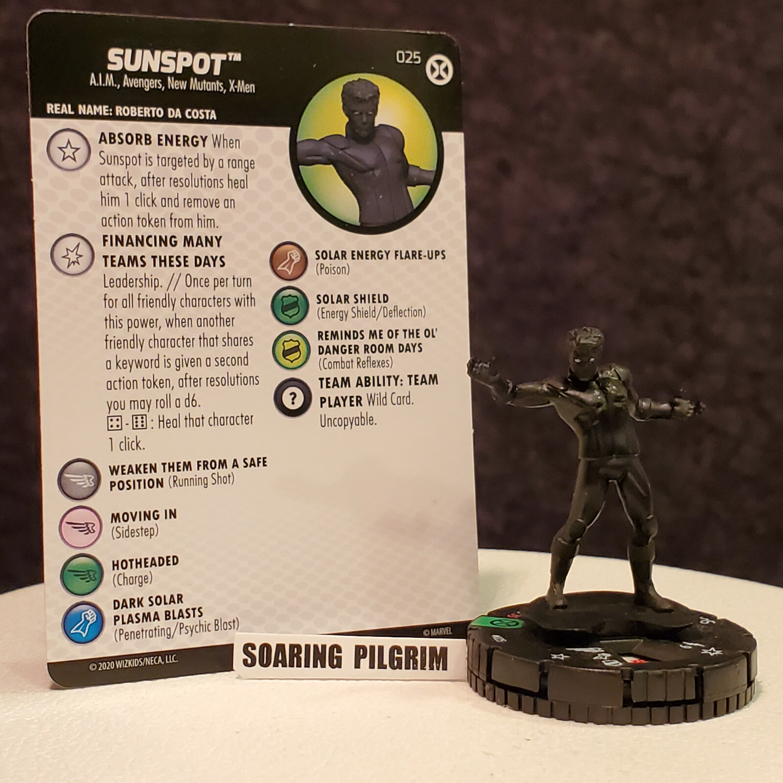 SUNSPOT - 025 Uncommon - X-Men House of X Heroclix Set #25