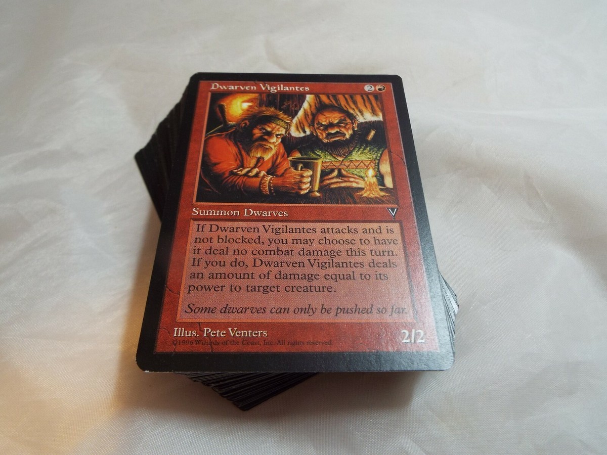 mtg visions card price list MAGIC THE GATHERING, MTG COMPLETE SET OF VISIONS COMMONS, 62 CARDS