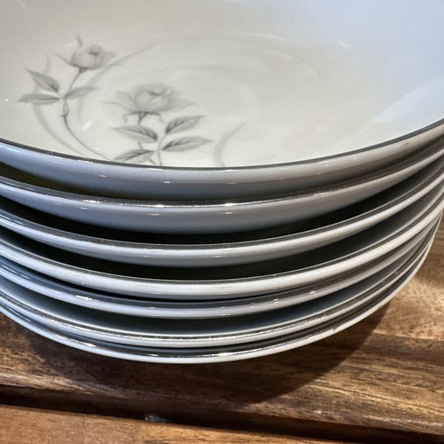 VTG Harmony Rose 8 Fruit/Soup Bowls Rose Fine China Replacement 3504 Japan - Picture 6 of 7