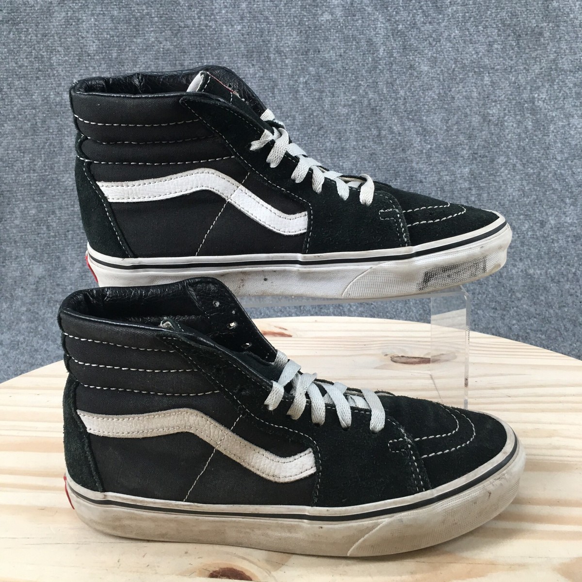 Vans Shoes Mens 6 Womens Off The Wall 7.5 Sk8 Hi Lace Up Sneakers