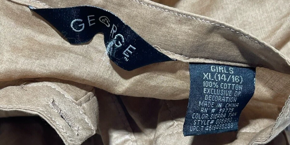 Top transparente floral para niñas talla 14-16 grande de encaje en pecho y dobladillos con puños abotonados Foto 4 de 4