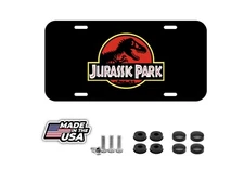 Jurassic Park Dinosaurs Dino T-rex  License Plate Front Auto Tag Plate
