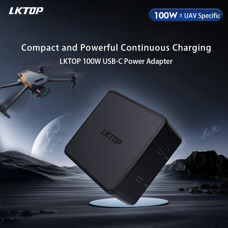 100W USB-C Fast Charger for DJI Drones Cameras & RC Controllers