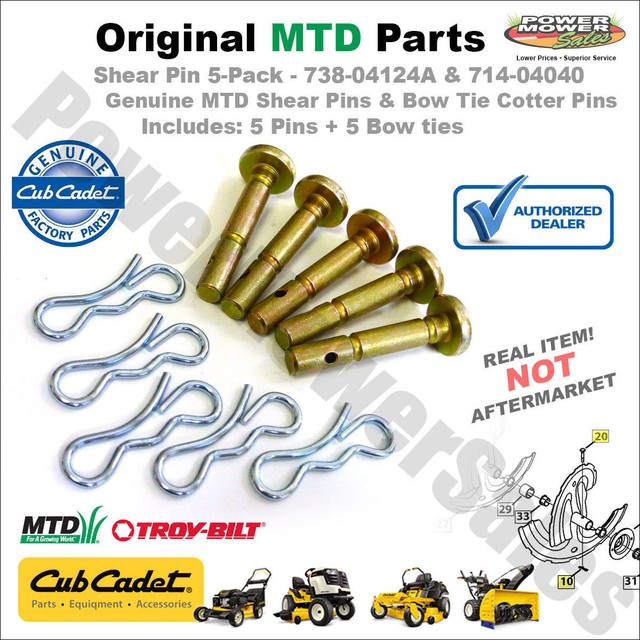 10 MTD Craftsman snowblower shear pin bolts 73804124A for sale online eBay