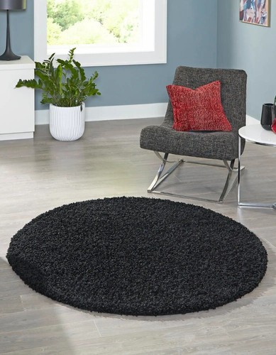 MODERN Circle Round Verona Shaggy Rugs Thick Pile Floor Round Mats Area rugs - Picture 93 of 128