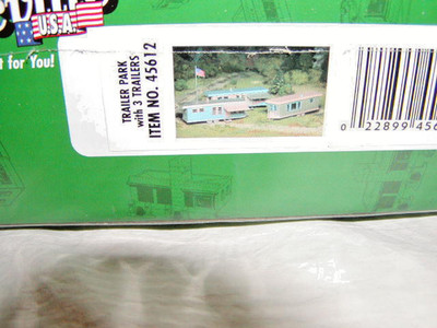 Bachmann 45612 Plasticville Kit Trailer Park 3 Trailers O-27 MIB New Kit Sealed