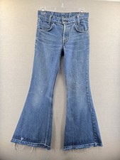 Vtg 70's Levis 27x29 Fits 28x29" Big Bell Bottom Orange Tab Flare Jeans 784-0917