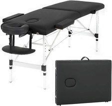 FDW Aluminium Massage Table Portable Massage Bed 24 inch Wide Lash Bed Height Ad