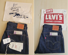 LEVI'S LVC BIG E MADE IN USA S 501XX 1947 SELVEDGE RIGID JEANS W 38x31