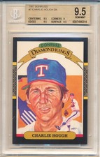 1987 Donruss Charlie Hough (Diamond Kings) (#07) (Subs 3-9.5's/1-9) BGS9.5