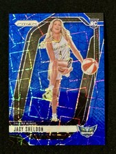 2024 Panini Prizm WNBA Jacy Sheldon Rookie Variation Blue Velocity Wings