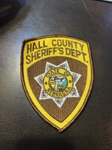 Vintage Obsolete (?) Nebraska Sheriff’s Office Dept. Patch Hall County