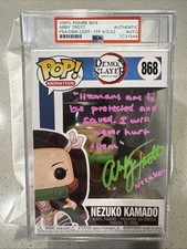 Abby Trott Signed Inscribed Demon Slayer Nezuko Funko Pop #868 PSA Encapsulated