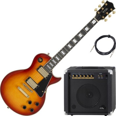 Rocktile Pro L-200OHB E-Gitarre Orange Honey Burst AK20G Set Verstärker 3m Kabel