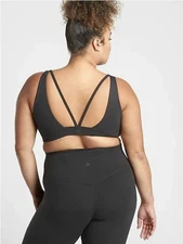 Athleta Exhale Bra D-DD-Black -Size 1X-NWOT
